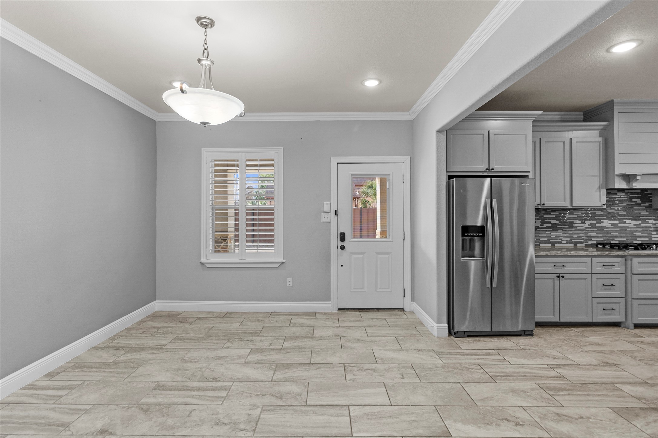 22321 Mossy Oaks Road Spring, TX 77389 - Photo 27 of 50 a view of kitchen with stainless steel appliances granite countertop a refrigerator and a stove top oven