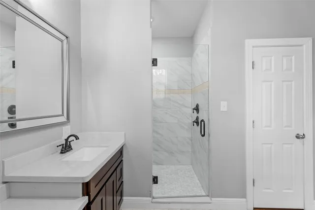 a view of an empty room