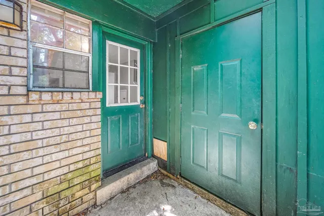 a view of front door