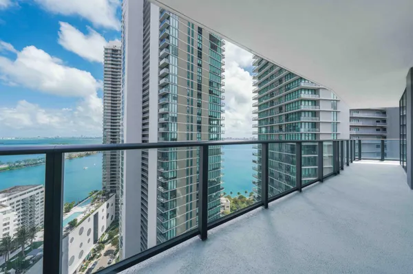 a view of a balcony