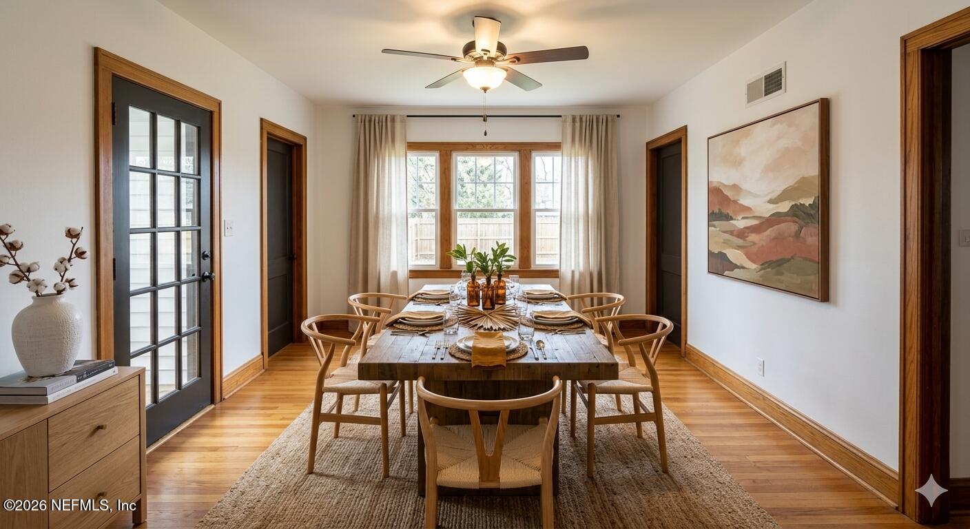 2003 Laurel Street Palatka, FL 32177 - Photo 8 of 31 a view of a dining room with furniture window and wooden floor