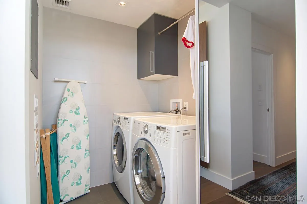 3634 7th Avenue, Unit 14H San Diego, CA 92103 - Photo 25 of 41 a view of hallway with washer and dryer