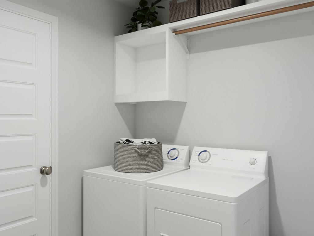 13643 Kit Run Splendora, TX 77372 - Photo 15 of 33 a utility room with dryer and washer