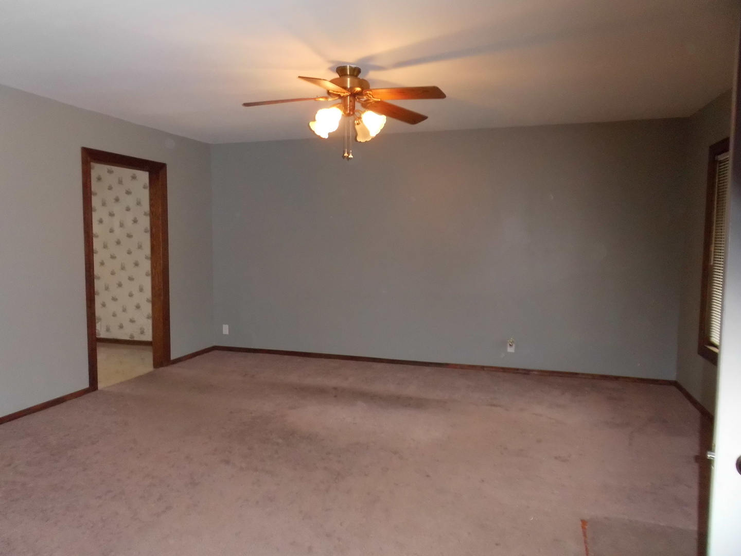 520 Redwood Road Bolingbrook, IL 60440 - Photo 6 of 18 an empty room with windows and fan