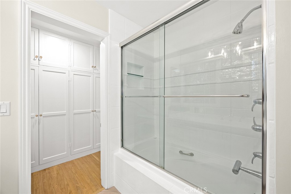 1300 Ramona Road Arcadia, CA 91006 - Photo 35 of 39 a bathroom with a glass shower door