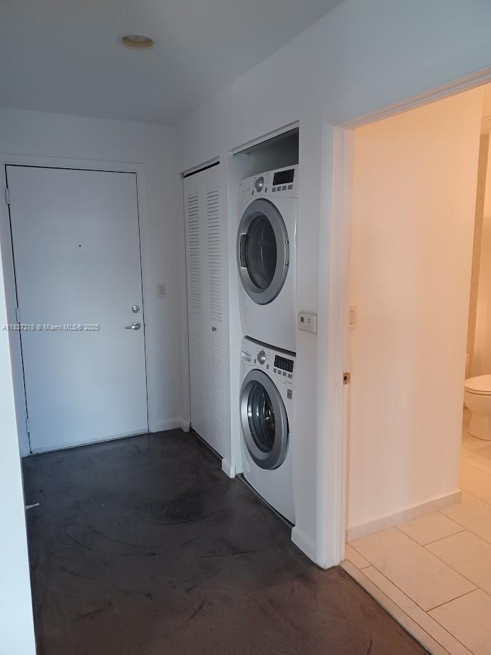 133 Northeast 2nd Avenue, Unit 412 Miami, FL 33132 - Photo 18 of 32 a view of a storage & utility room with washer and dryer