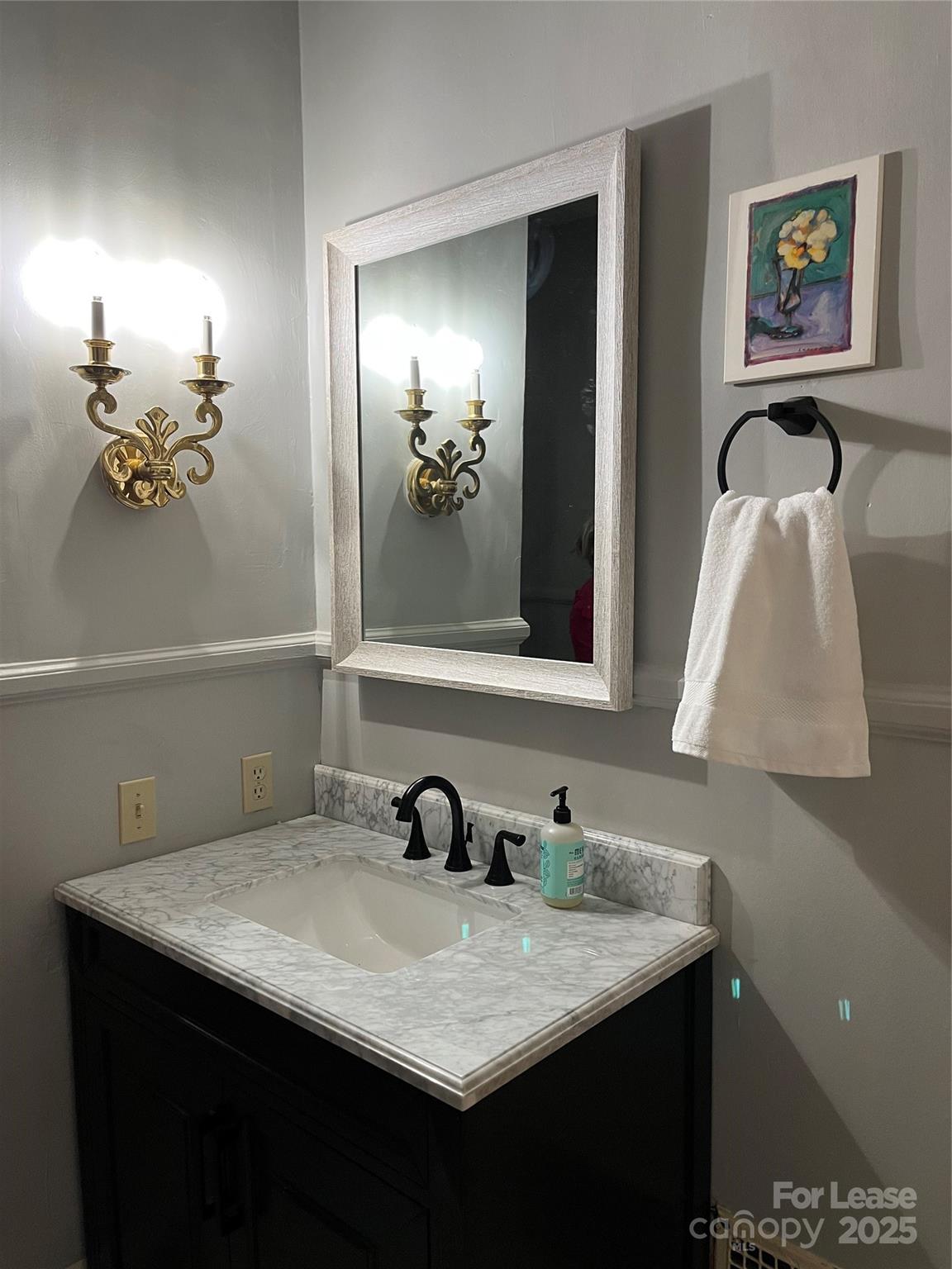 2615 Sharon Road Charlotte, NC 28211 - Photo 16 of 21 a bathroom with a sink and a mirror