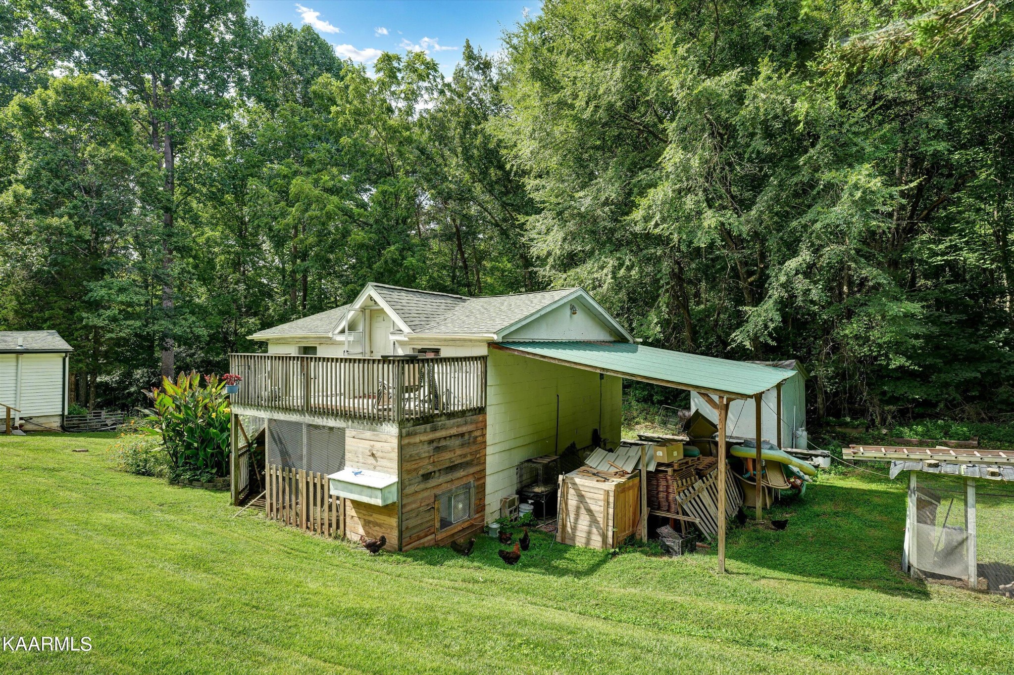 185 Moody Hollow Road Powell, TN 37849 - Photo 22 of 46 a view of a house with a yard potted plants and a large tree