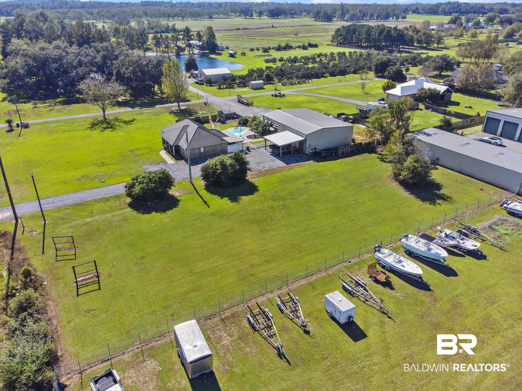 0 South Greeno Road Fairhope, AL 36532 - Photo 4 of 8 Bird's eye view with a water view and a rural view