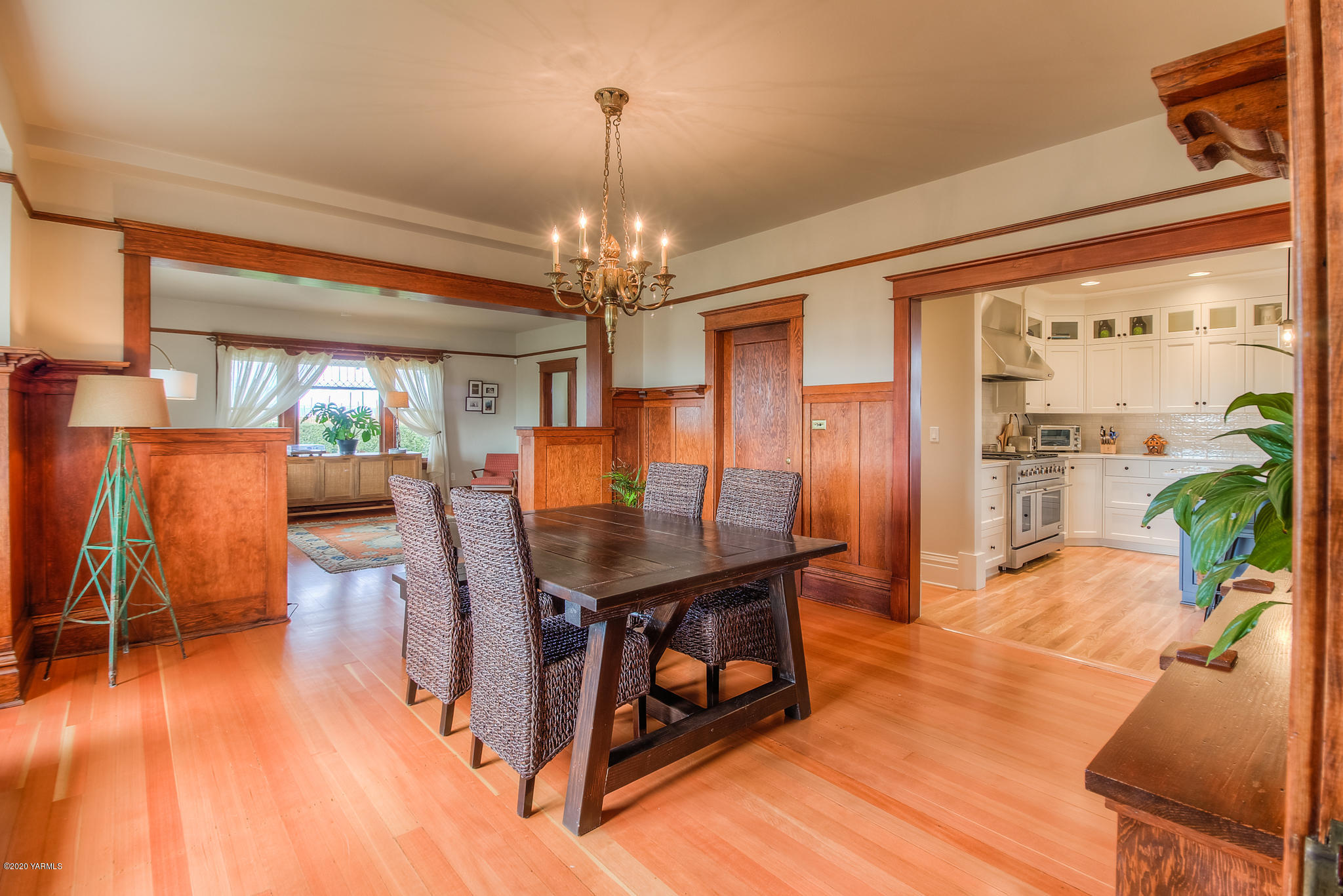 791 Becker Road Toppenish, WA 98948 - Photo 35 of 78 a view of a dining room with furniture window and wooden floor