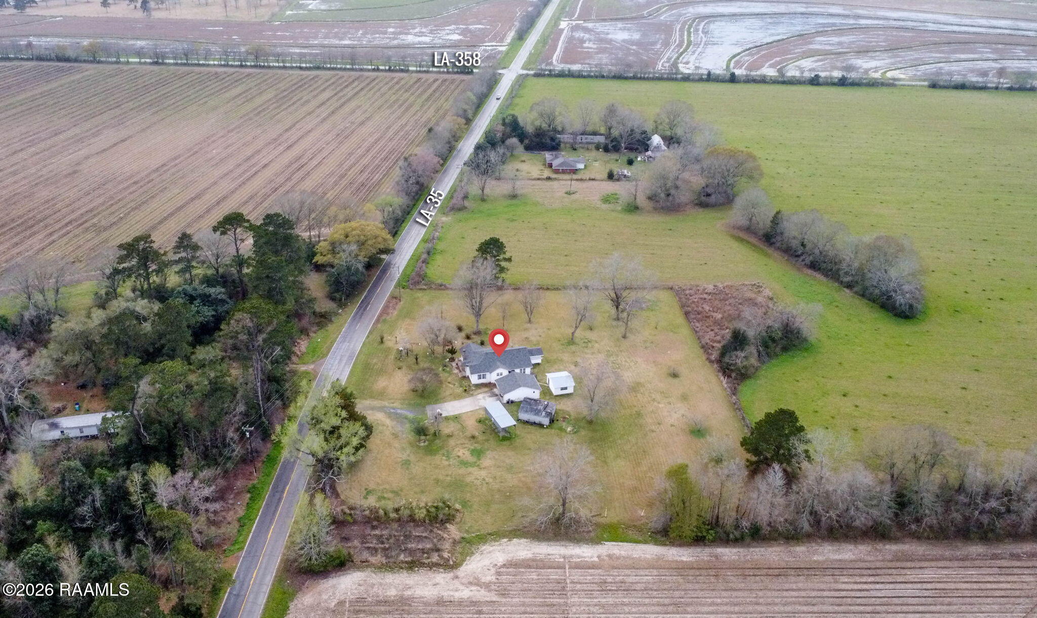 1631 Highway 35 Church Point, LA 70525 - Photo 25 of 26 1631 Hwy 35 Aerial 2