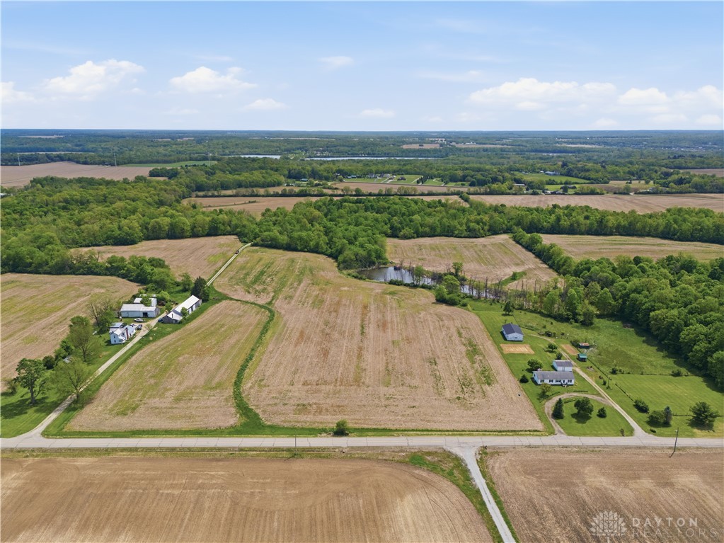 Lot 3 Penewit Road Spring Valley, OH 45370 - Photo 6 of 7 Expansive rural landscape with fields, natural waterways, and scattered homes.