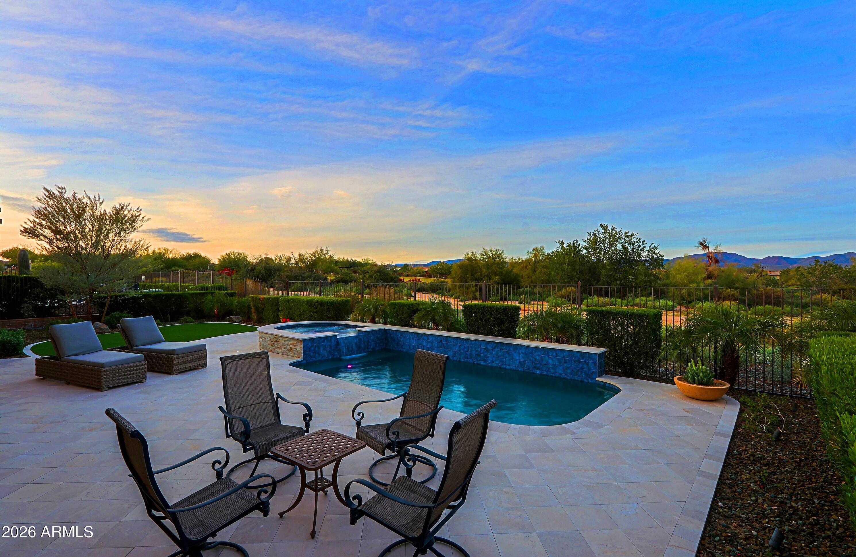17864 East Paria Canyon Drive Rio Verde, AZ 85263 - Photo 42 of 66 a view of swimming pool with lounge chair