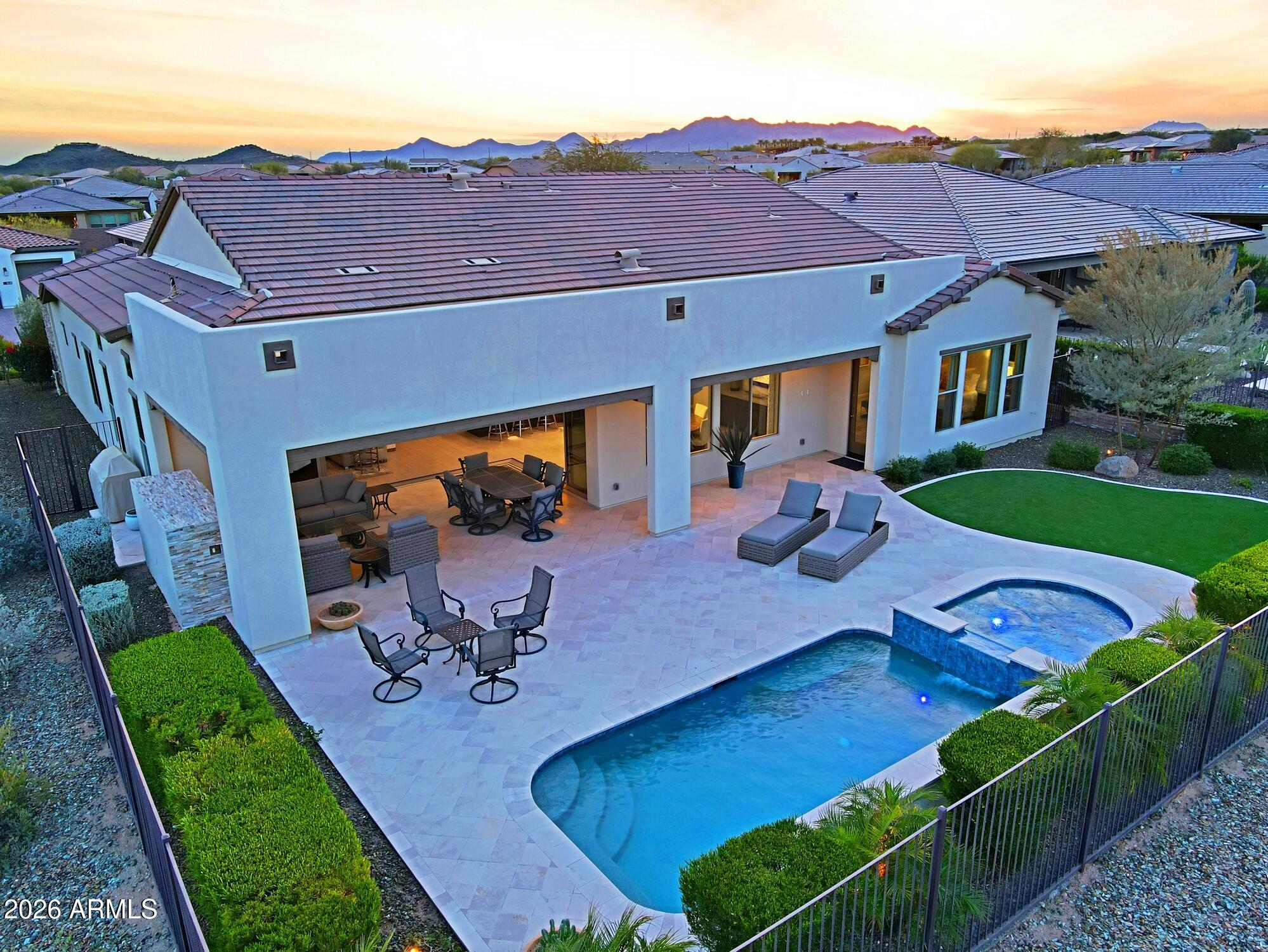 17864 East Paria Canyon Drive Rio Verde, AZ 85263 - Photo 50 of 66 a view of a chairs and table in the patio