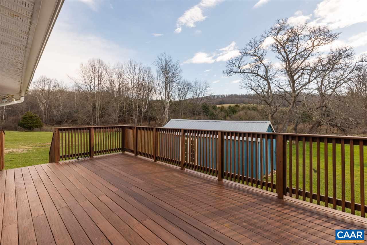 53 McKamy Springs Road Middlebrook, VA 24459 - Photo 13 of 46 a view of a balcony with wooden floor