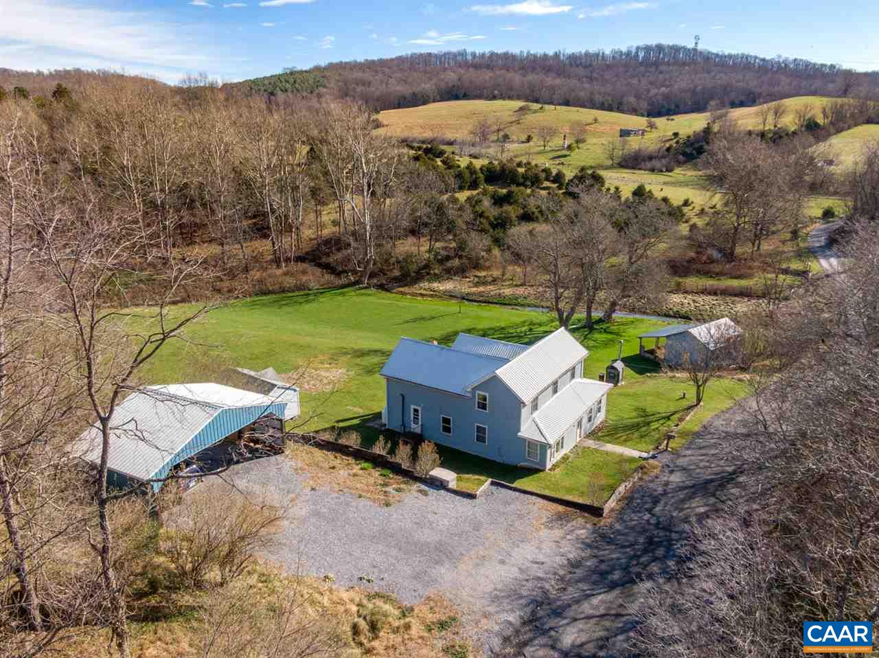 53 McKamy Springs Road Middlebrook, VA 24459 - Photo 42 of 46 an aerial view of a house with big yard