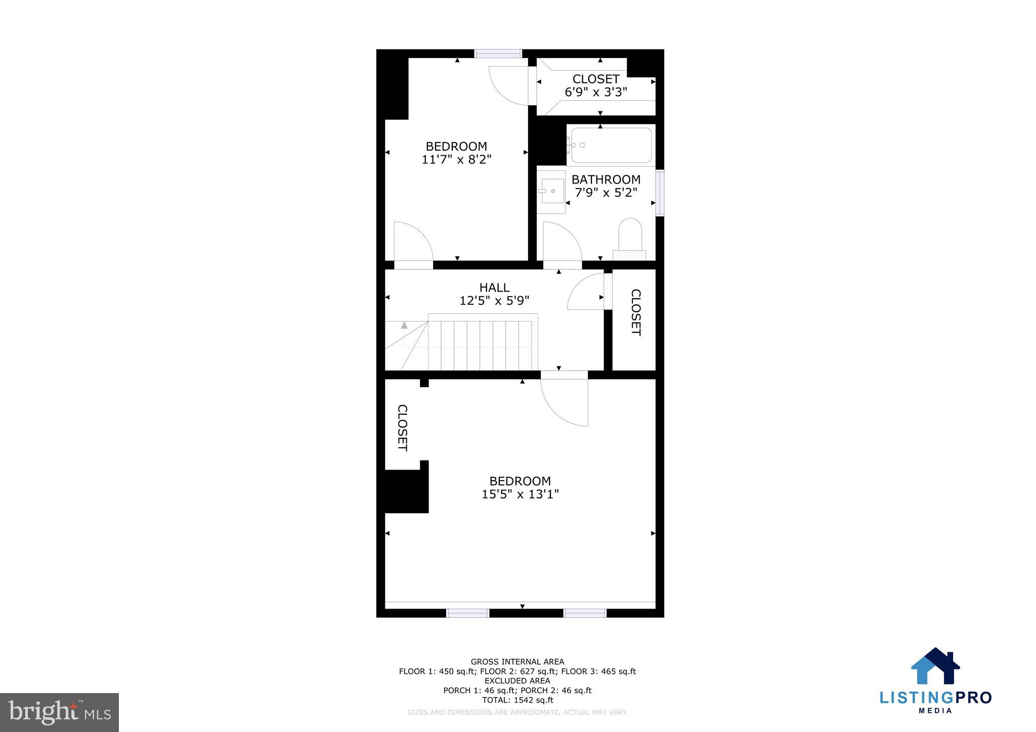 1504 Gales Street Northeast Washington, DC 20002 - Photo 20 of 24 a picture of a floor plan
