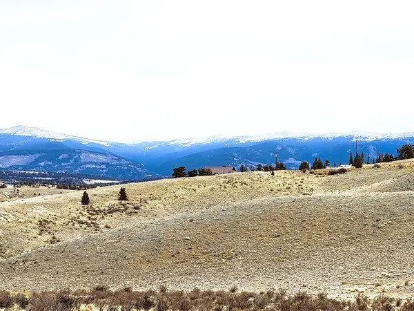 a view of city and mountain