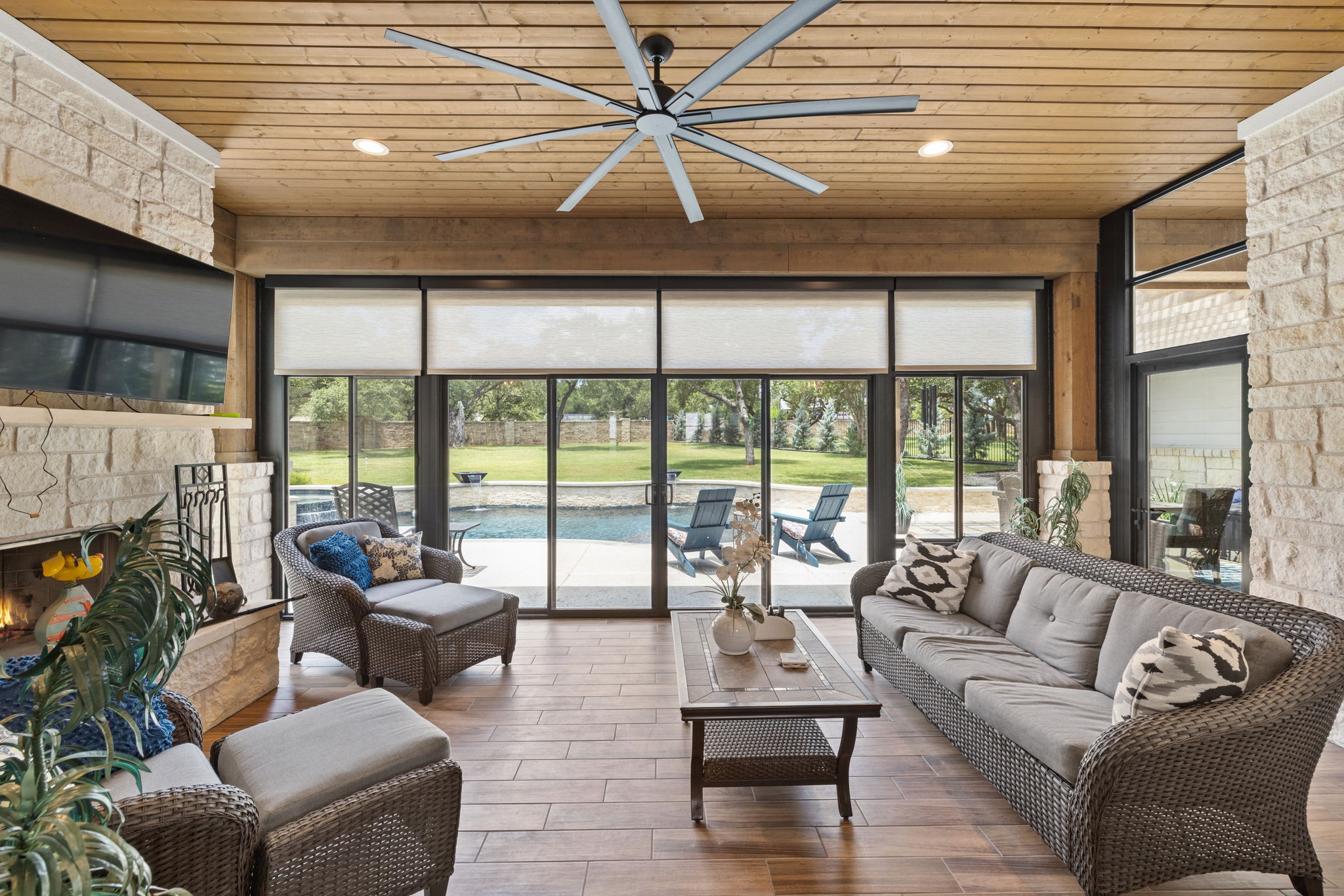 104 Lower Cedar Cove Georgetown, TX 78633 - Photo 25 of 37 a living room with furniture and a large window