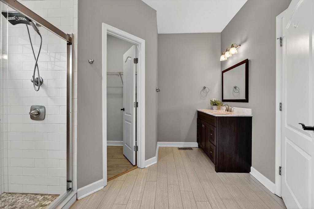190 Montgomery Road Staunton, VA 24401 - Photo 22 of 46 a view of a hallway with wooden floor and closet area