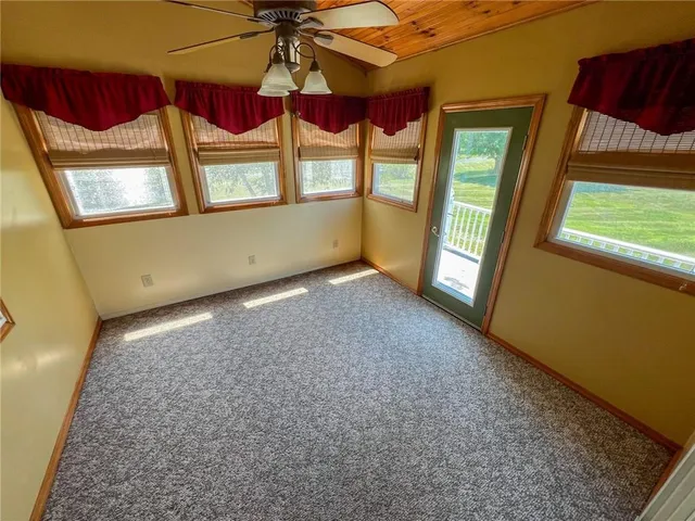a room with furniture and a chandelier
