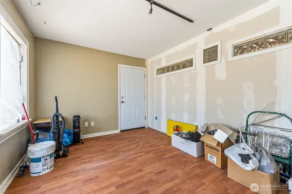 a very nice looking room with a large window