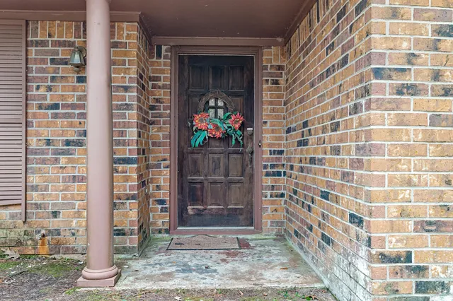 a view of front door