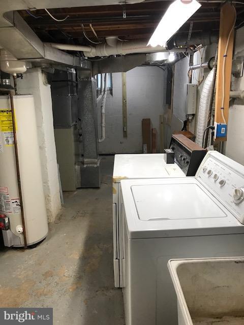 1704 Leslie Road Baltimore, MD 21222 - Photo 9 of 24 a utility room with dryer and washer