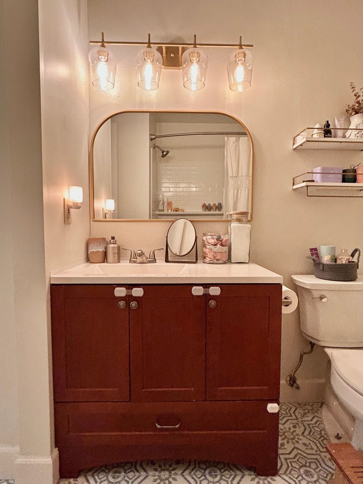 4 Moultrie Creek Circle St. Augustine, FL 32086 - Photo 54 of 55 a bathroom with a sink and a mirror