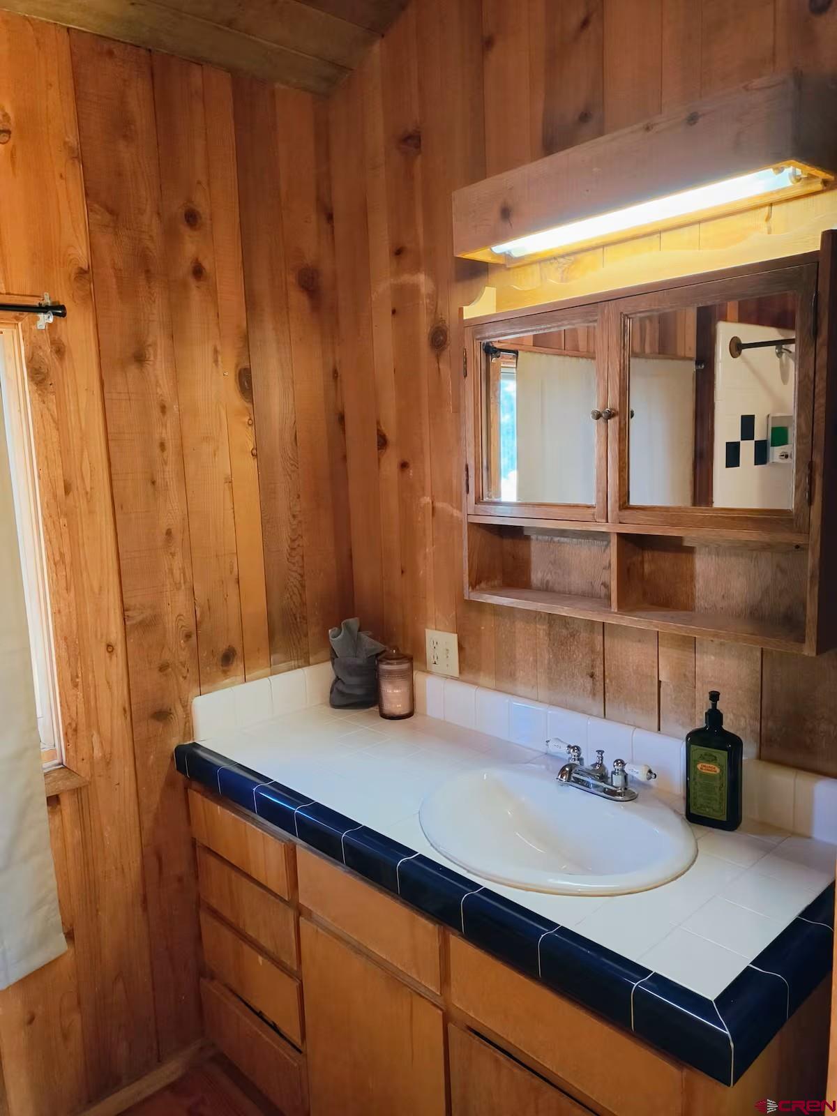360 Sortais Road Durango, CO 81301 - Photo 28 of 36 a bathroom with a sink and a mirror