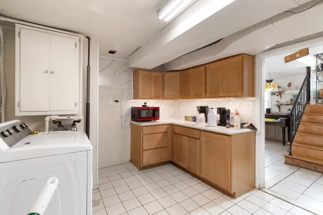 a room with storage and utility