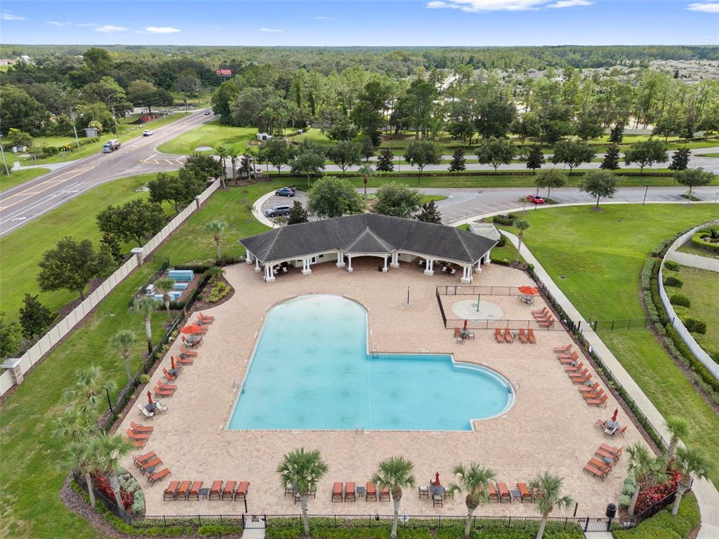 18565 Obregan Drive Spring Hill, FL 34610 - Photo 69 of 70 an aerial view of a house with a big yard