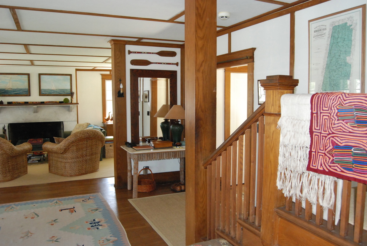 55 Eaton Road Monterey, MA 01245 - Photo 16 of 48 a living room with furniture fireplace and flat screen tv