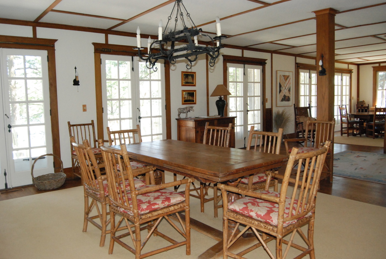 55 Eaton Road Monterey, MA 01245 - Photo 9 of 48 a dining room with furniture and window