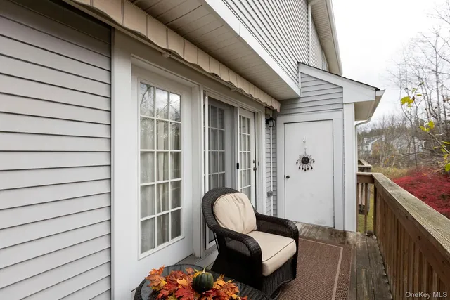 a view of balcony with couch