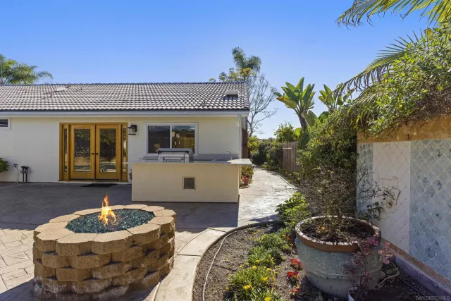 a house view with a seating space