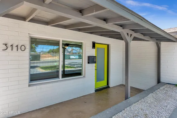 a view of a room with window