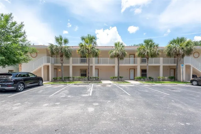a view of a building with a street