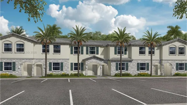 a front view of multiple house