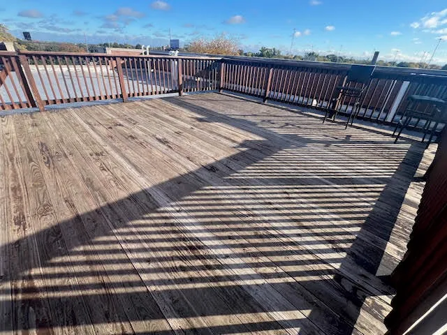 a terrace with outdoor space