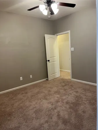 an empty room and window