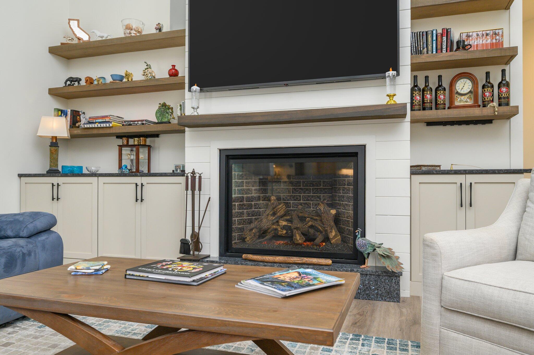 30 Fox Lake Drive Santa Rosa Beach, FL 32459 - Photo 19 of 90 a living room with furniture and a fireplace