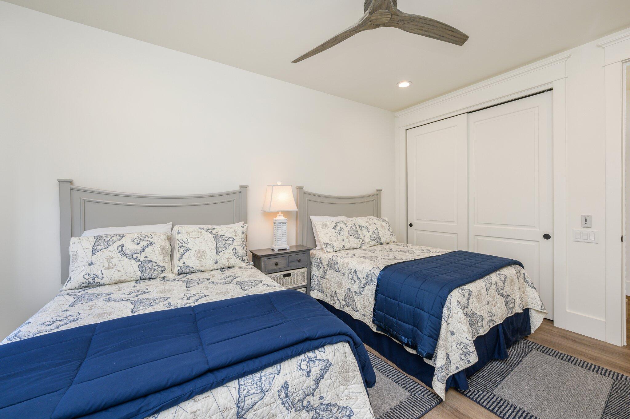 30 Fox Lake Drive Santa Rosa Beach, FL 32459 - Photo 40 of 90 a bedroom with a bed and a night ceiling fan