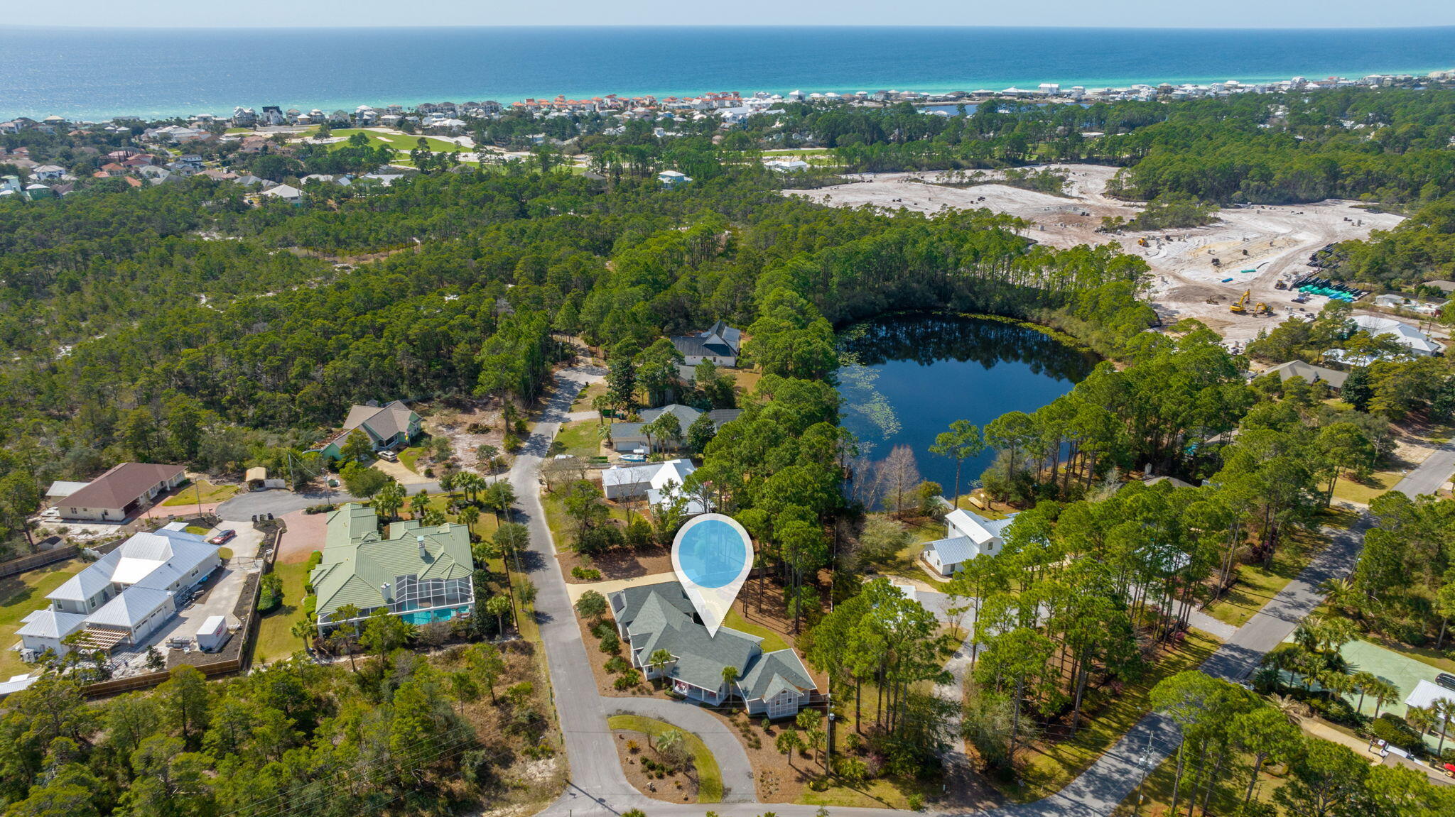30 Fox Lake Drive Santa Rosa Beach, FL 32459 - Photo 58 of 90 an aerial view of multiple house