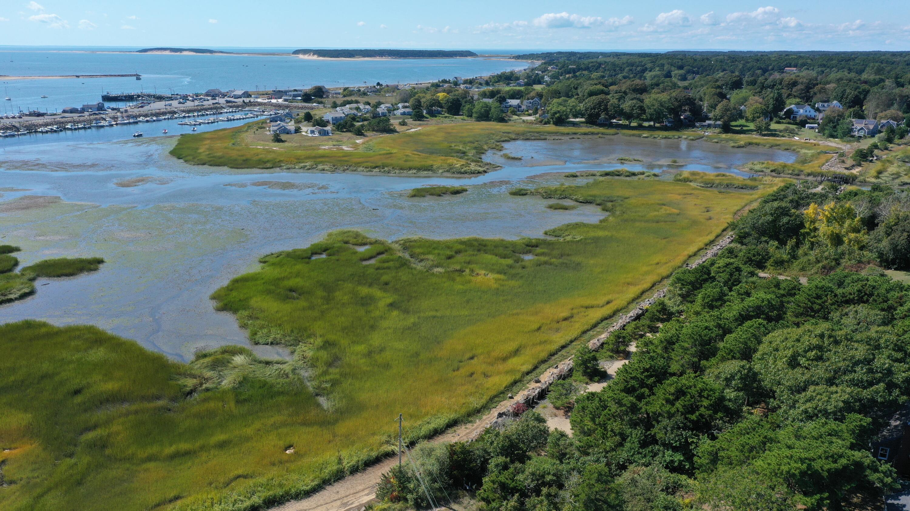 125 Pine Point Road Wellfleet, MA 02667 - Photo 44 of 49 a view of a lake with a large mountain