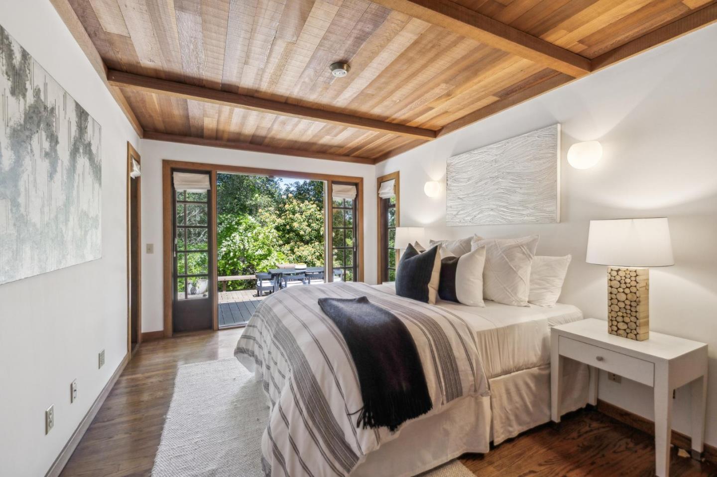 19 Preston Road Woodside, CA 94062 - Photo 12 of 30 a bed room with a bed and a window