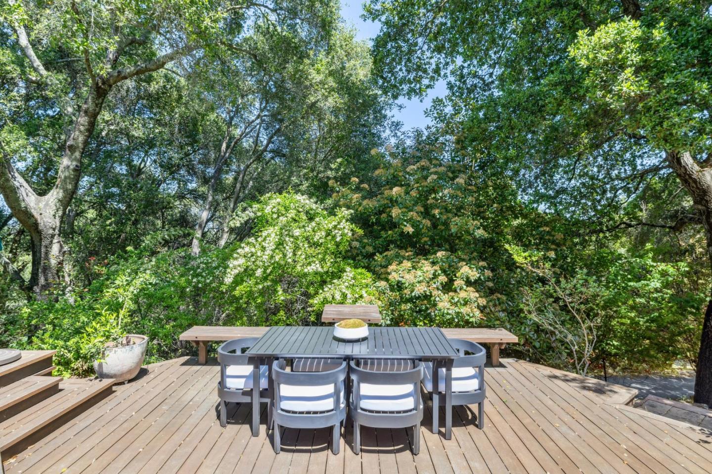 19 Preston Road Woodside, CA 94062 - Photo 23 of 30 a outdoor view with a seating space