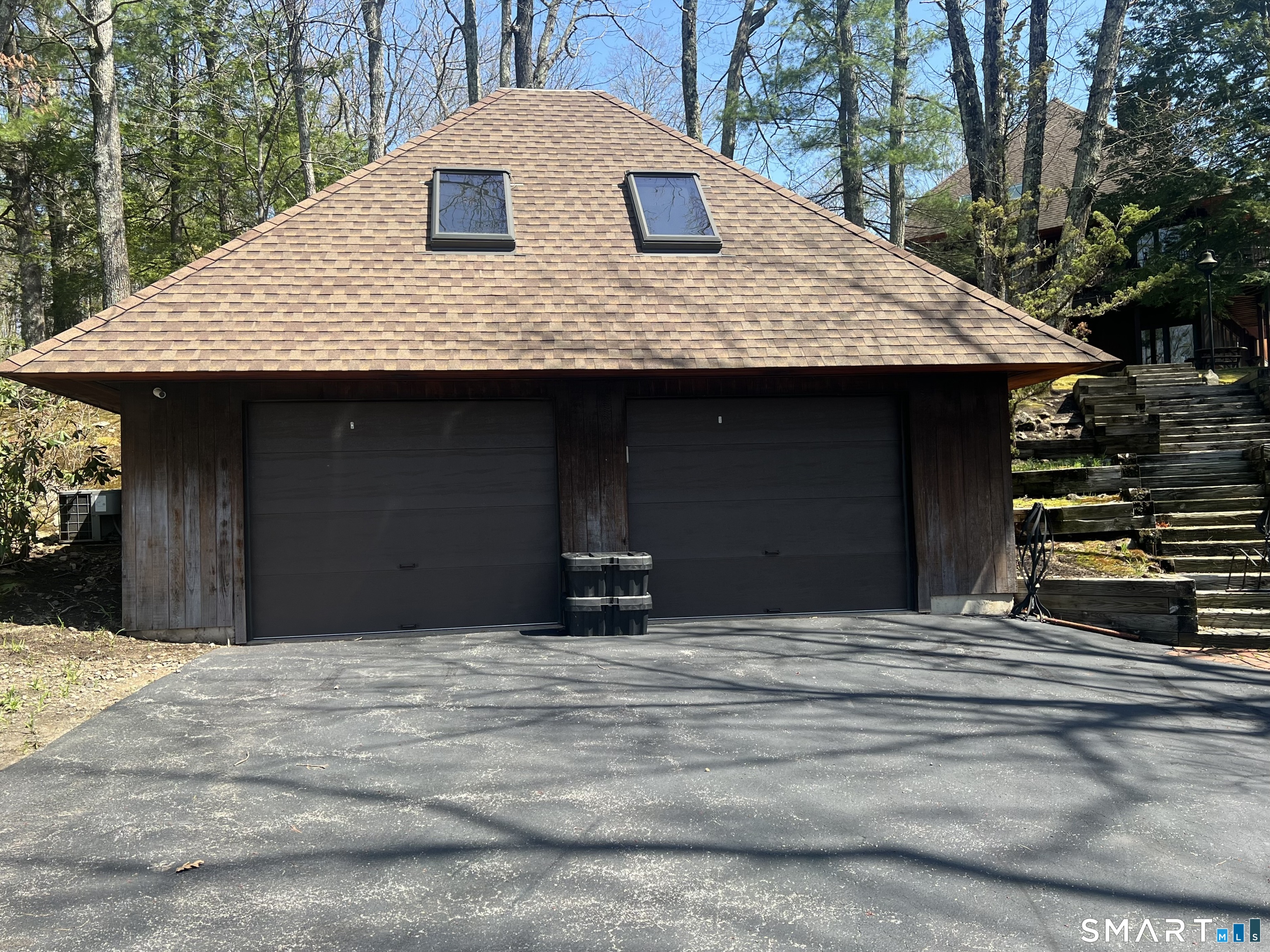 86 Washburn Road Canton, CT 06019 - Photo 36 of 40 Detached two car garage also offers a finished studio, with skylights, on the upper level.