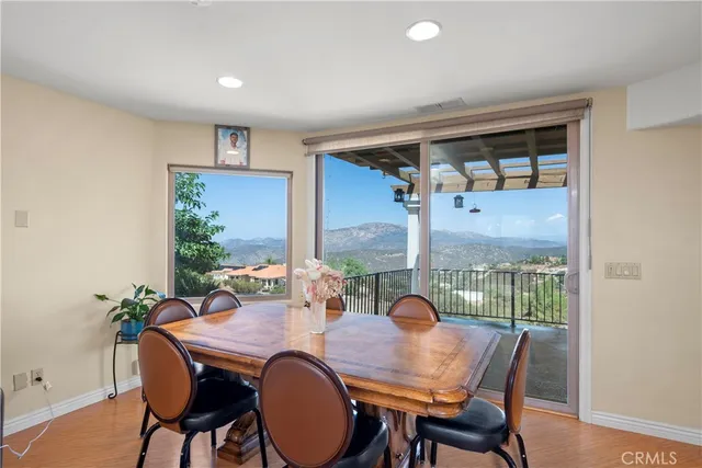 a view of balcony with furniture
