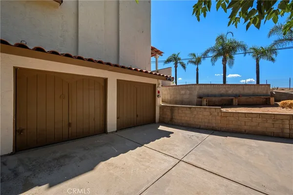 a view of a road with an ocean view